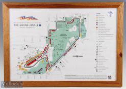 3x F1 Formula 1 framed Posters and Print, to include a 1995 Australian Grand Prix Map, Dutton