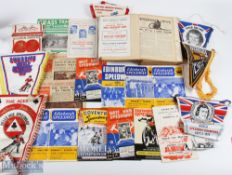 Speedway Pennants, Programmes, Speedway News: a mixed lot to include 50 Years Of Speedway and