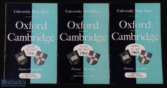 1964-1966 Oxford v Cambridge University Boatrace programmes (3)
