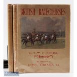 1951 British Racecourses Curling Illustrated Lionel Edwards BWR published By H F & G Witherby Ltd,