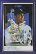 Signed Alex Stewart OBE 1989-2003 Signed Display England's most capped cricketer signed in pencil,
