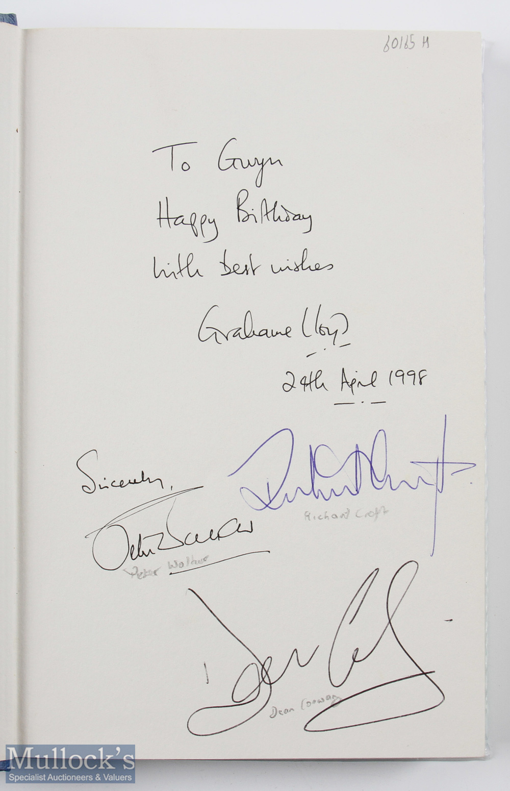 Signed Cricket Books, to include Geoffrey Boycott In The Fast Lane West Indies Cricket Tour 1981, - Image 5 of 8