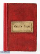 1858 The Teesdale Angler R Lakeland Published by R Barker, Barnard Castle, 1858 in red card covers