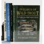 Trout Fishing Books, In Search of Wild Trout Nicholas Fitton 1992, Trout From Small Stillwaters