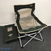 2x Folding Fishing Chairs, a Gelert 157 chair with side compartments, a folding chair with