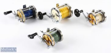 4x Mitchell Garcia Multiplier Reels inc 624, 620, 602A and another missing model code, all run