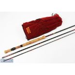 Bruce & Walker salmon sea trout hand built hexagraph fly rod 10' 6" 3pc line 7/8/9#, 13" handle,