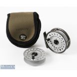 Hardy Bros "The Viscount 130" alloy trout reel and spare spool, 3.25" spool, 2-screw latch, rear