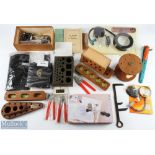 Fly Tying Equipment, made up of: Veniard fly tying kit with vice, tools and instructions in original