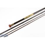 Turnbull, Princes Street, Edinburgh, salmon fly rod, 480 Patent Victoria No 9421, 17' 3pc with spare