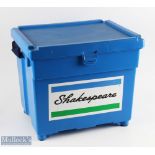 Shakespeare rigid seat box with shoulder stray and seat cushion, looks unused