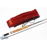 Bruce & Walker "Trout Power Plus" hand built hexagraph trout fly rod, 7' 6" 2pc, alloy down locking