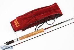 Bruce & Walker "Trout Power Plus" hand built hexagraph trout fly rod, 7' 6" 2pc, alloy down locking
