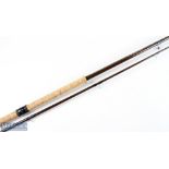 Terry Eustace 11' Fast Taper Barbel Rod glass fibre 2 piece, 1 1/4lb test curve, good condition with