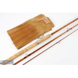 Aspindales Redditch Aero 890 split cane float/trotting rod 10' 6" approx. 3pc 19" handle with