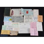 1920-1960 Collection of British and Irish Fishing Permits, Licence Tickets, a notebook with