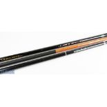 3 Telescopic Landing Net Handles, a 11ft carbon H4525 handle, a Linea effe 4.20m handle - missing