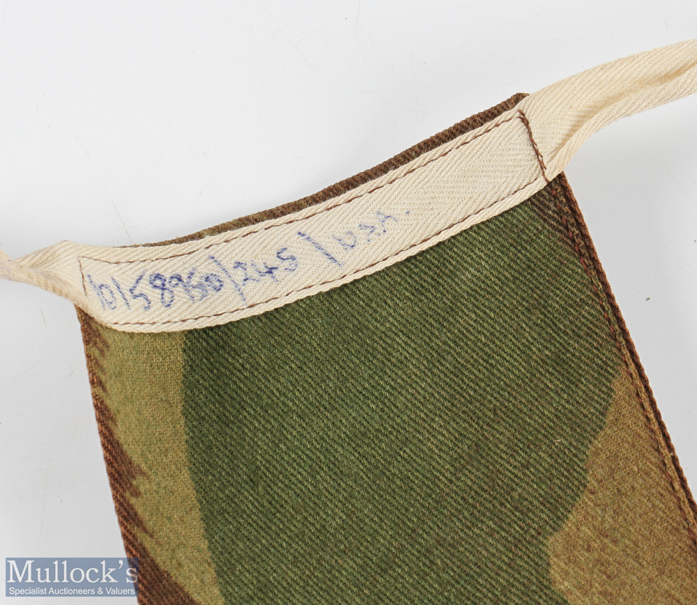 Scarce Hardy Bros Camo Design Rod Bag with Rod in Hand logo mark to flap, ink writing to inside - Image 3 of 3