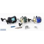 Okuma Classic 45L large multiplier, light use, runs well; Garcia Mitchell Captain 624 deep sea