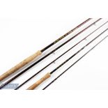 Shakespeare Sigma Graphite trout fly rod 1760-270, 2.7m 3pc line 6/7#, alloy double down locking