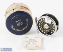 Hardy Bros Marquis 5 alloy trout fly reel, 3" spool, 2-screw latch, rear tensioner, constant
