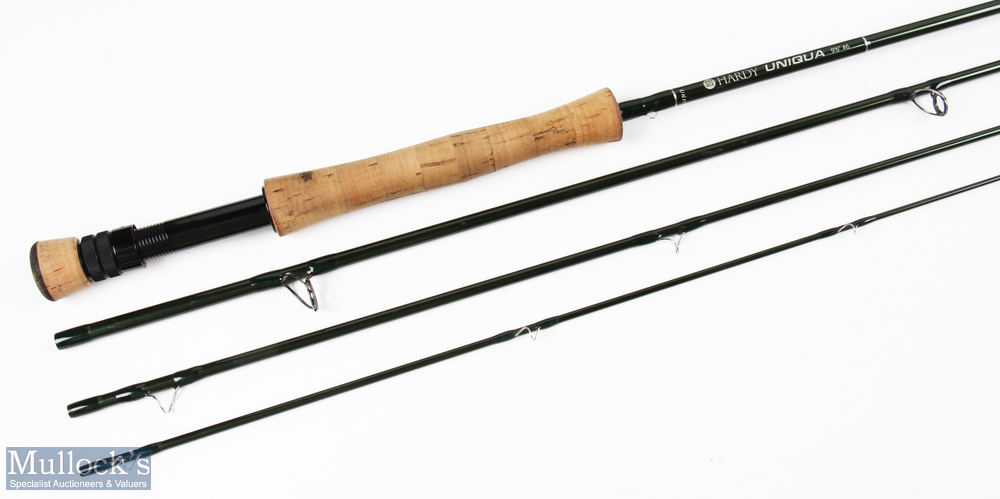 Hardy Alnwick "The Uniqua" carbon fly rod 9' 6" 4pc line 6#, alloy double uplocking reel seat and - Image 2 of 3