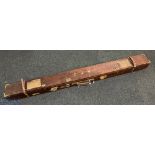 Period Forest & Sons Kelso Gun & Fishing Manufacturers Wooden Mahogany Rod Travel Case, with fine