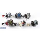 6x Assorted Multiplier Reels for Spares and Repairs inc Norris 2683, True Temper Ocean City 112D,