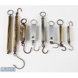 Collection of 8x Salter, Little Samson and Portia (USA) Pocket and Spring Balance from 4lb-15lb,