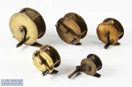 Another collection of small brass reels, this time unnamed winches, again all working and display