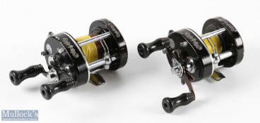 2 Shakespeare President II Multiplier Reels - 1980 HB and 1984 B models, both showing signs of use