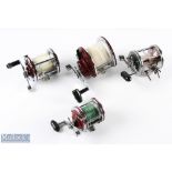 4x Multiplier Reels - inc Olympic Strong 70-AW (handle broken), Gilfin Model 100, Shakespeare Norris