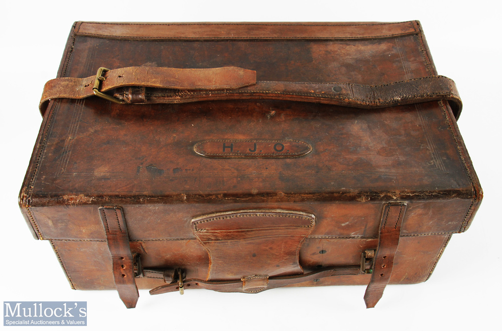 J Bernard & Son, 5 Church Place, Piccadilly, London SW tool leather travel fishing case 19" x 13" - Image 2 of 5