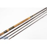 Farlows London Holdfast Logo greenheart salmon fly rod 12' 6" approx., 3pc with spare tip, 22"