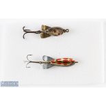 Unusual pair of Baits as follows: 1x Lemax Switzerland 1.75" bait with mother of pearl to both