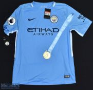 2017/18 Manchester City FC Football Shirt sponsored by Etihad Airways, made by Nike with tag,