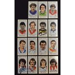Selection of England Football Captains Collectors Cards featuring Gary Linekar, Mick Channon,