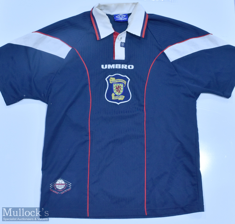 1996-1998 Scotland Football Shirt, Umbro short sleeve size L