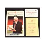 1989 Celebration Dinner for Sir Matt Busby CBE, KCSG, 80th Birthday Friday 2 June 1989