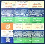 Wembley Final Programmes, to include schools international England V Wales 30th March 1957,