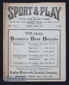 1903/04 Sport and Play (the official journal of Aston Villa, WBA & Small Heath) dated 21 November