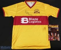 Motherwell Legends Brian Martin signed match worn shirt (xl) for the match against Fir Park