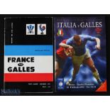1961/2005 France/Italy v Wales Rugby Programmes (2): First Paris magazine-style issue for a Wales