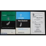 1963/72 NZ All Blacks in Ireland Rugby Programmes (3): v Ireland 1963 and v Leinster and v Ulster,