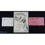 1952 France B v S Africa Signed Rugby Invite, Menu & Ticket (3): One of those superb Joe Bridge