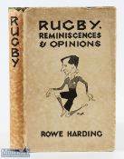 Scarce 1929 Rowe Harding, Rugby Reminiscences: Complete with less-often found attractive pictorial
