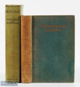 1930 Pair of Rugby Volumes (2): Famous names here, broadcaster H B Wakelam's 'Twickenham Calling'