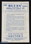 1946 Birmingham City v Charlton Athletic Signed Football Programme Sat 16th February 1946 - middle