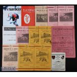 1940s/50s+ English Club Rugby Programmes (16): Mostly West Country, Penzance v Cardiff 1949, Redruth
