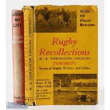 Famous Pair of Rugby Volumes (2): Both with dustwrappers, the first of which is in better